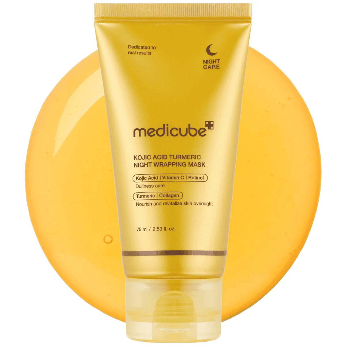 MEDICUBE Mascarilla de belleza envolvente nocturna con ácido kójico y cúrcum